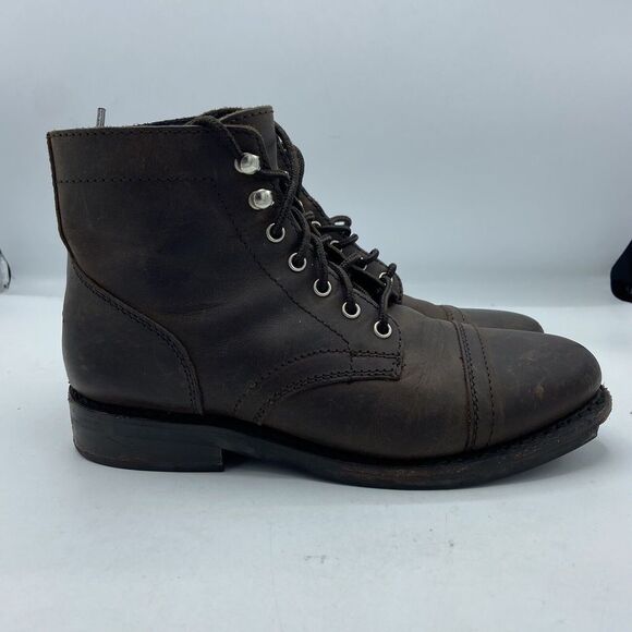 Thursday Boot Co Shoes - Thursday Boot Co Captain Mens Size 7 Cap Toe Boots Brown Leather (Defect)